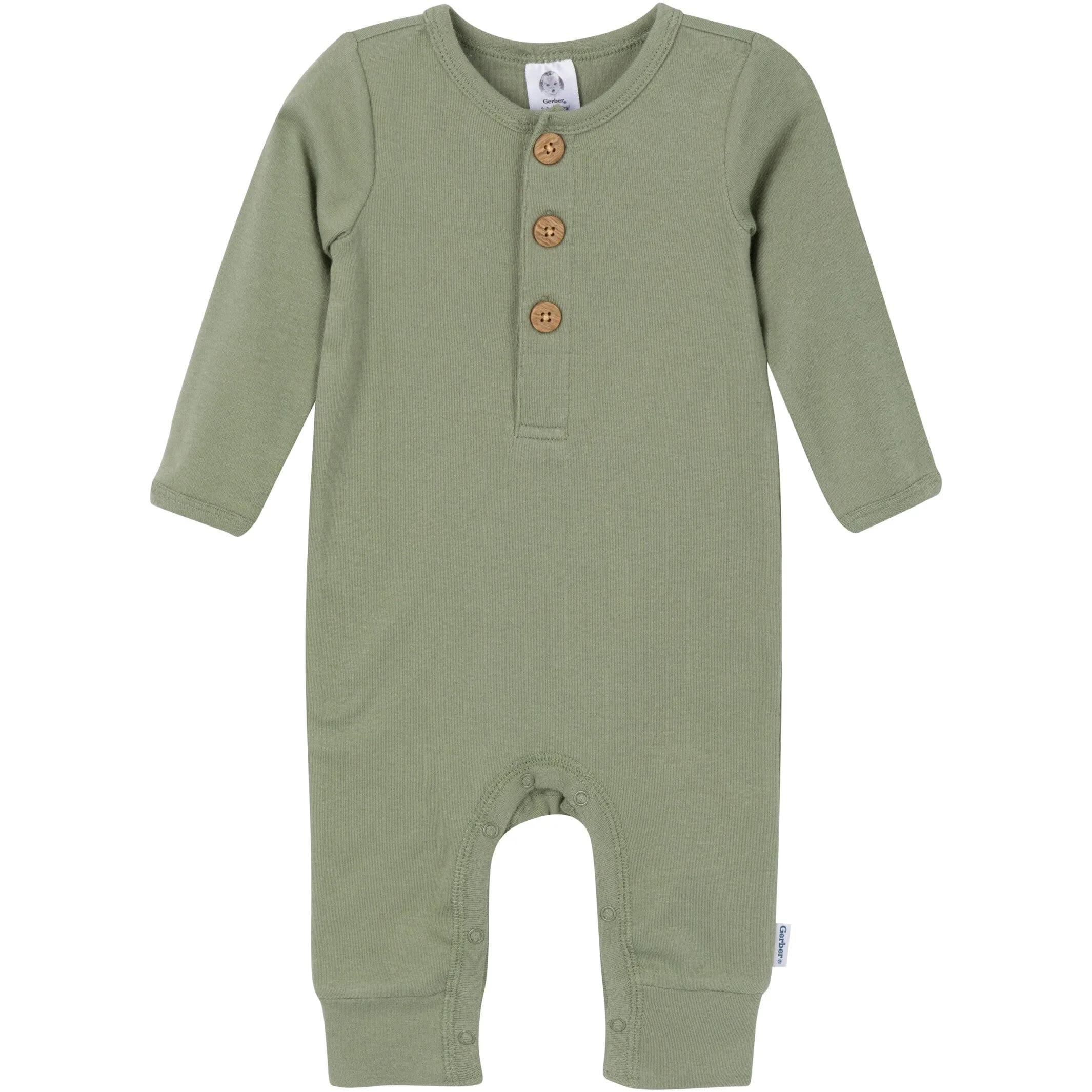 2-Pack Baby Boys Rust & Olive Rompers