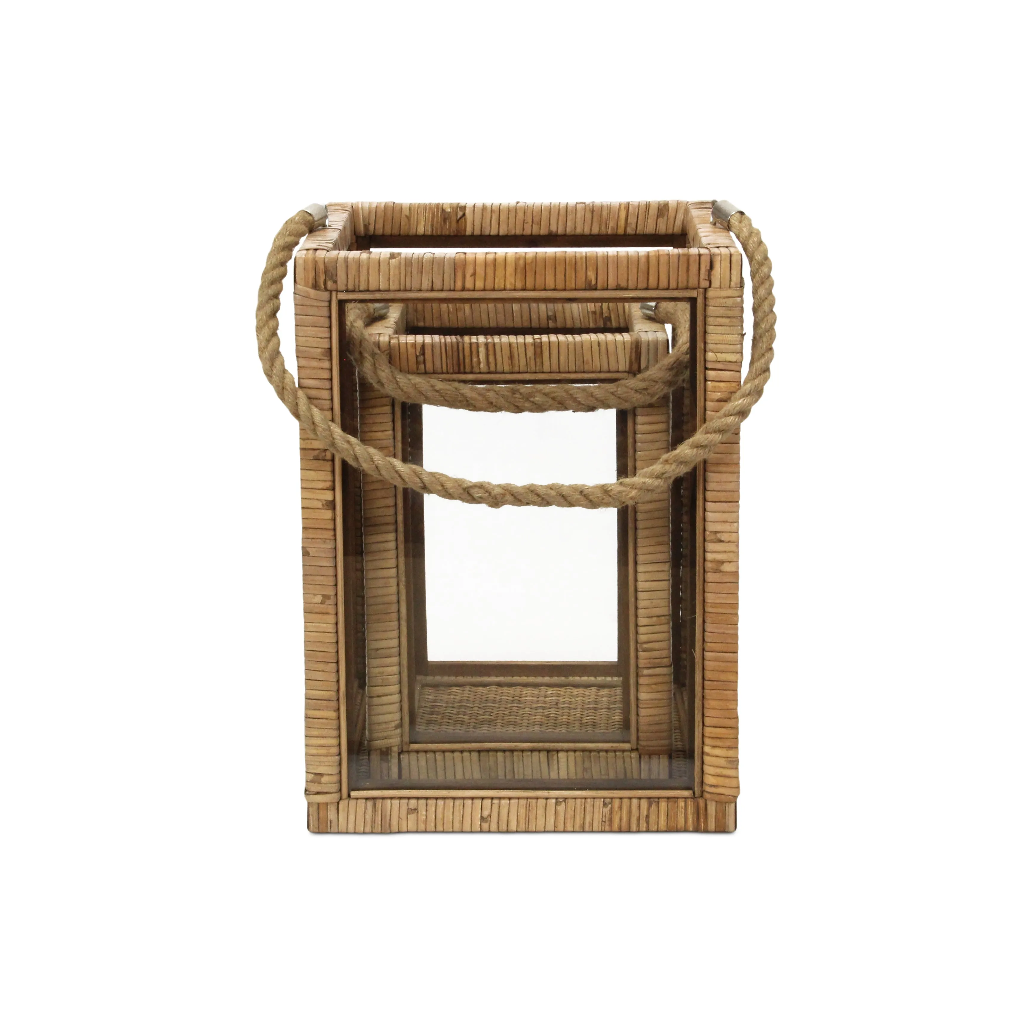 6029-2 - Roussilon Rattan Wrapped Lanterns