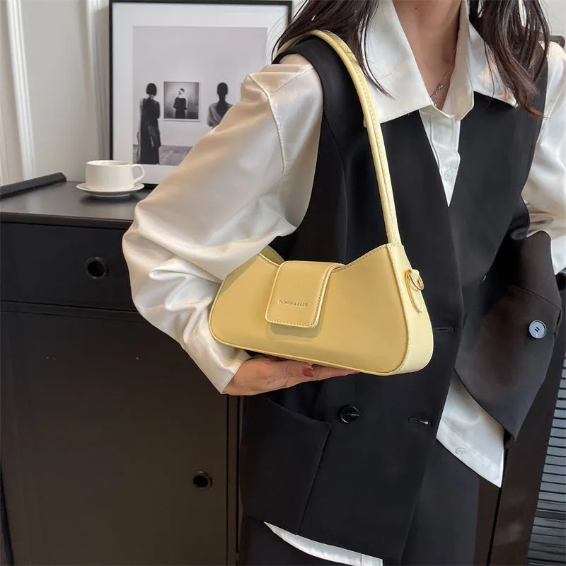 All-Match Shoulder Baguette Bag