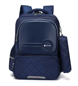 Atlas Boy Backpack 18" Navy Blue / Black