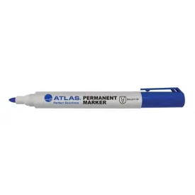 Atlas Bullet Permanent Marker Pack Blue