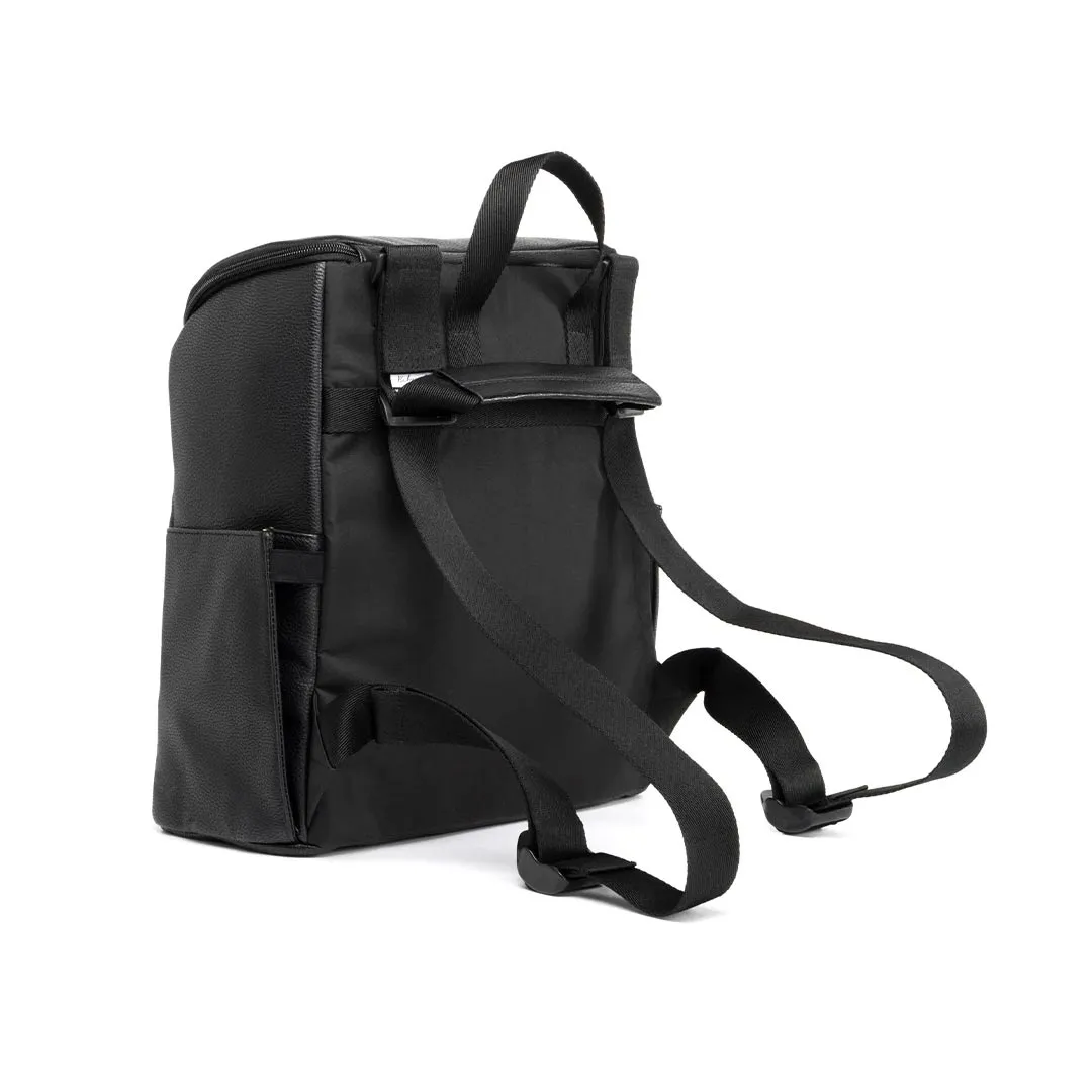 Babymel Lennox Vegan Leather Convertible Backpack - Black