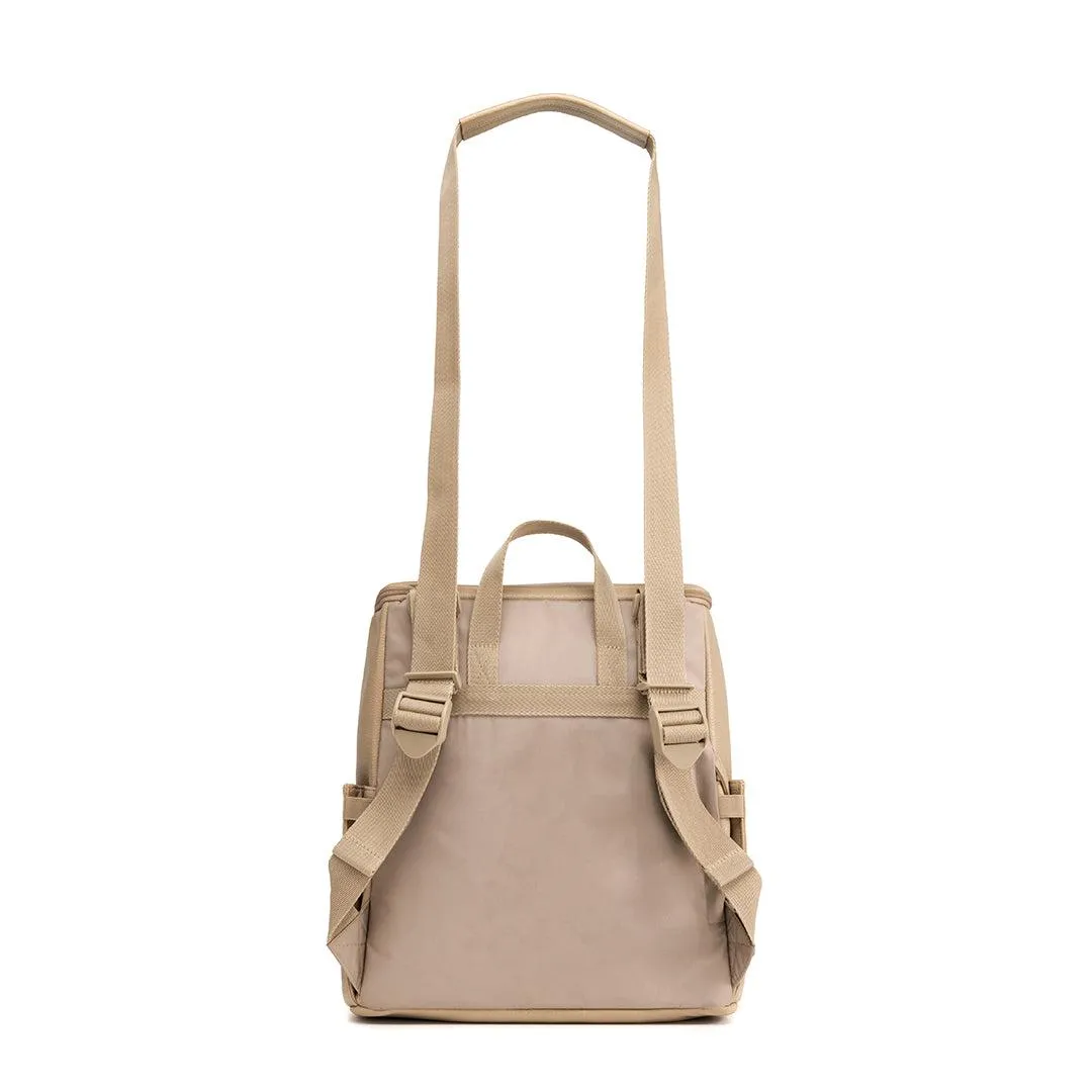 Babymel Lennox Vegan Leather Convertible Backpack - Oat