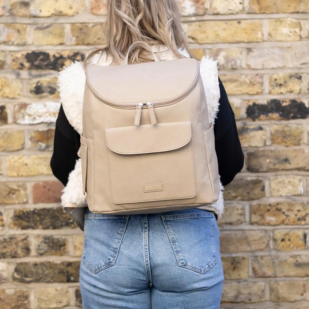 Babymel Lennox Vegan Leather Convertible Backpack - Oat