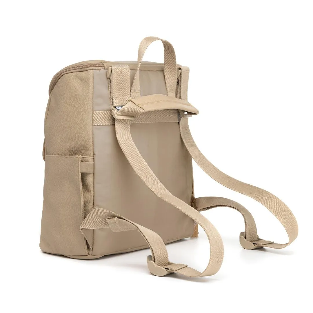 Babymel Lennox Vegan Leather Convertible Backpack - Oat