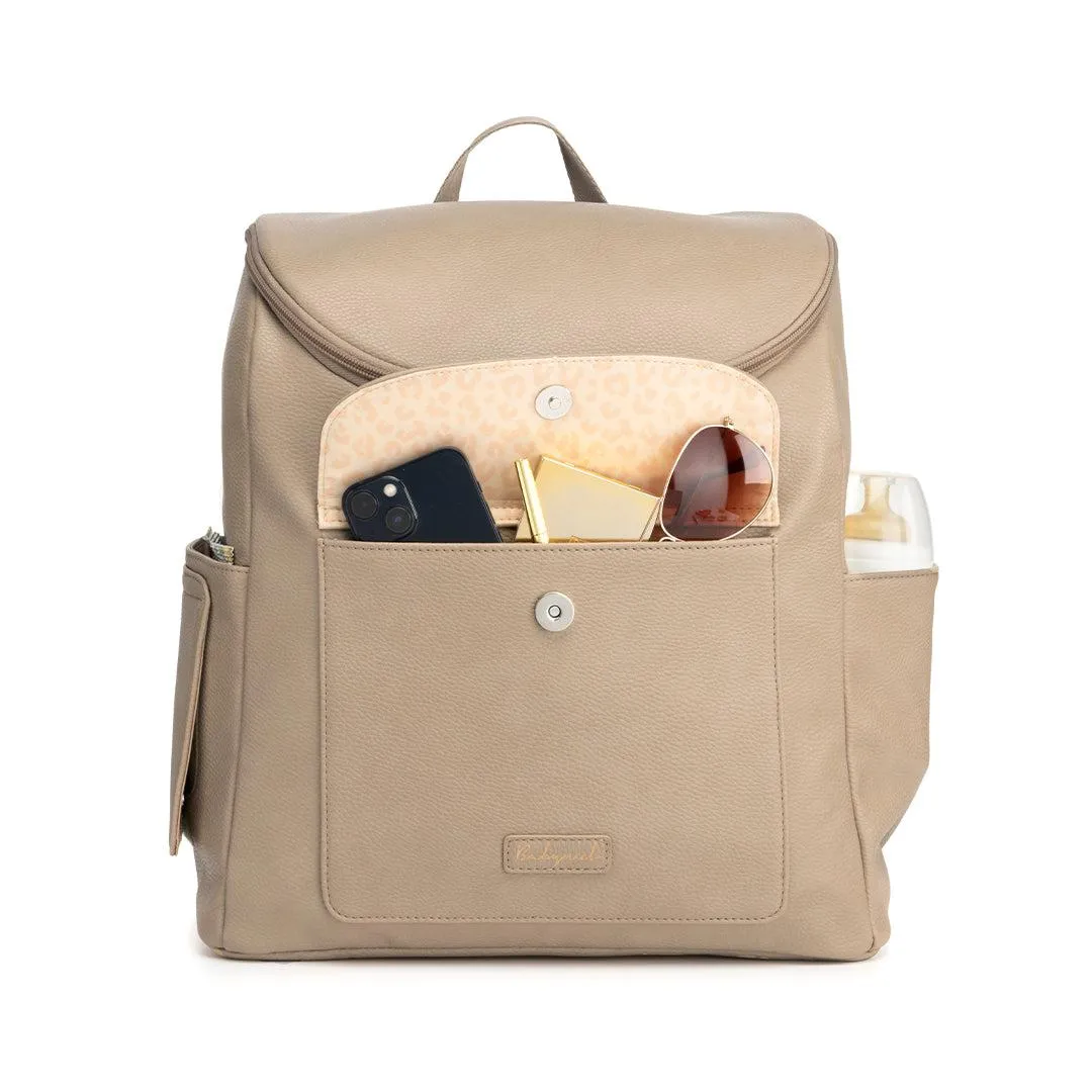 Babymel Lennox Vegan Leather Convertible Backpack - Oat