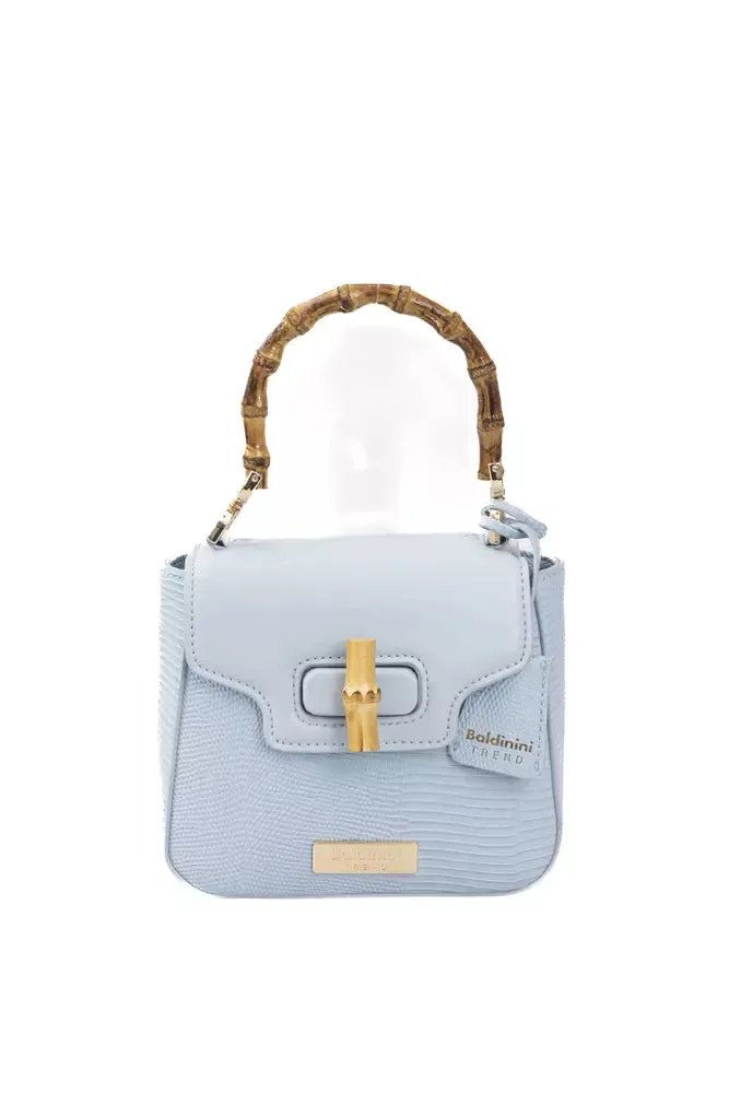 Baldinini Trend Light Blue Polyurethane Women Crossbody