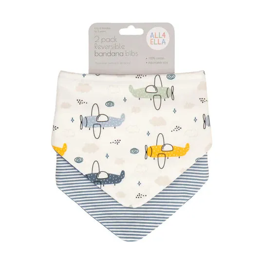 Bandana Bibs 2pk VARIOUS STYLES