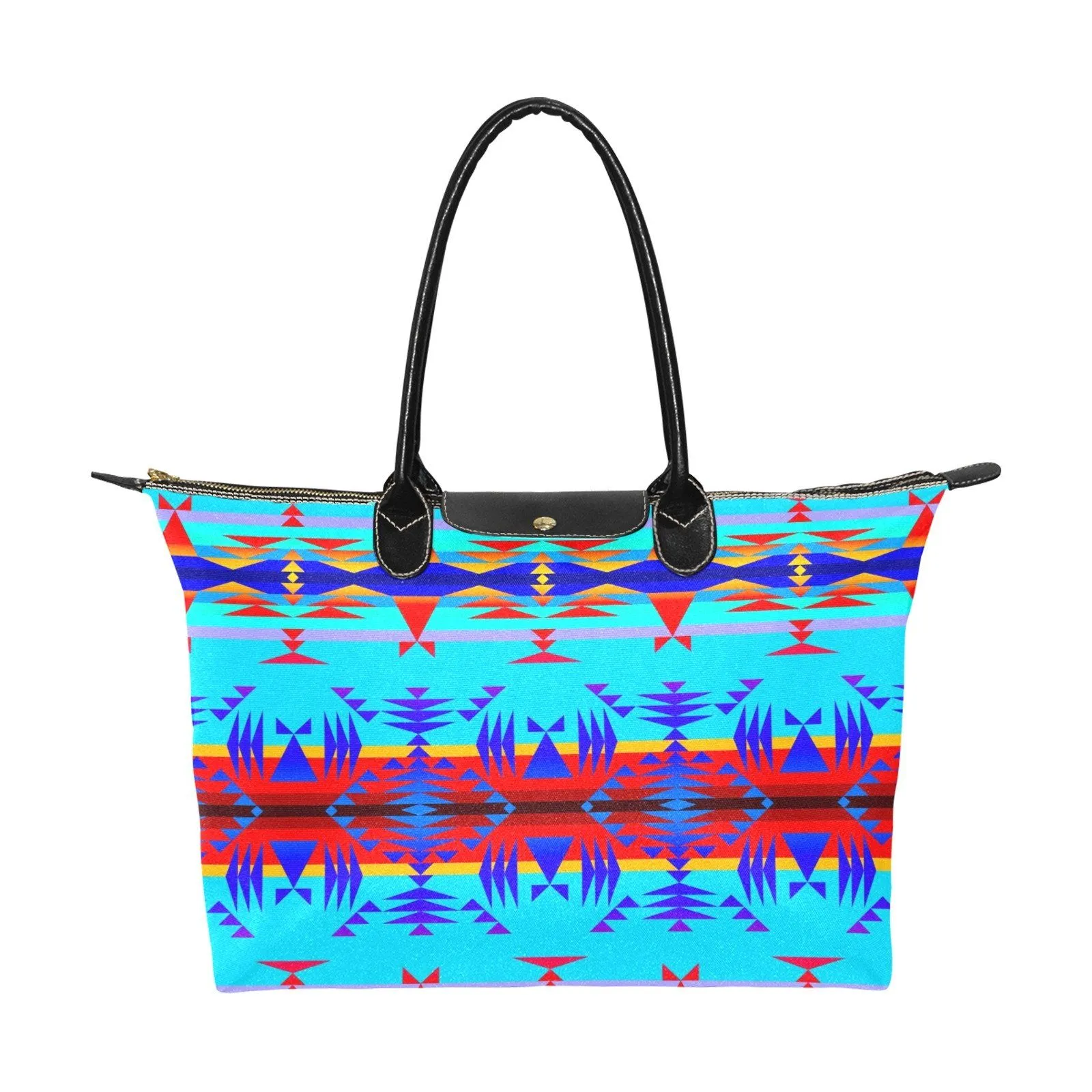 Between the Mountains Blue Single-Shoulder Lady Handbag