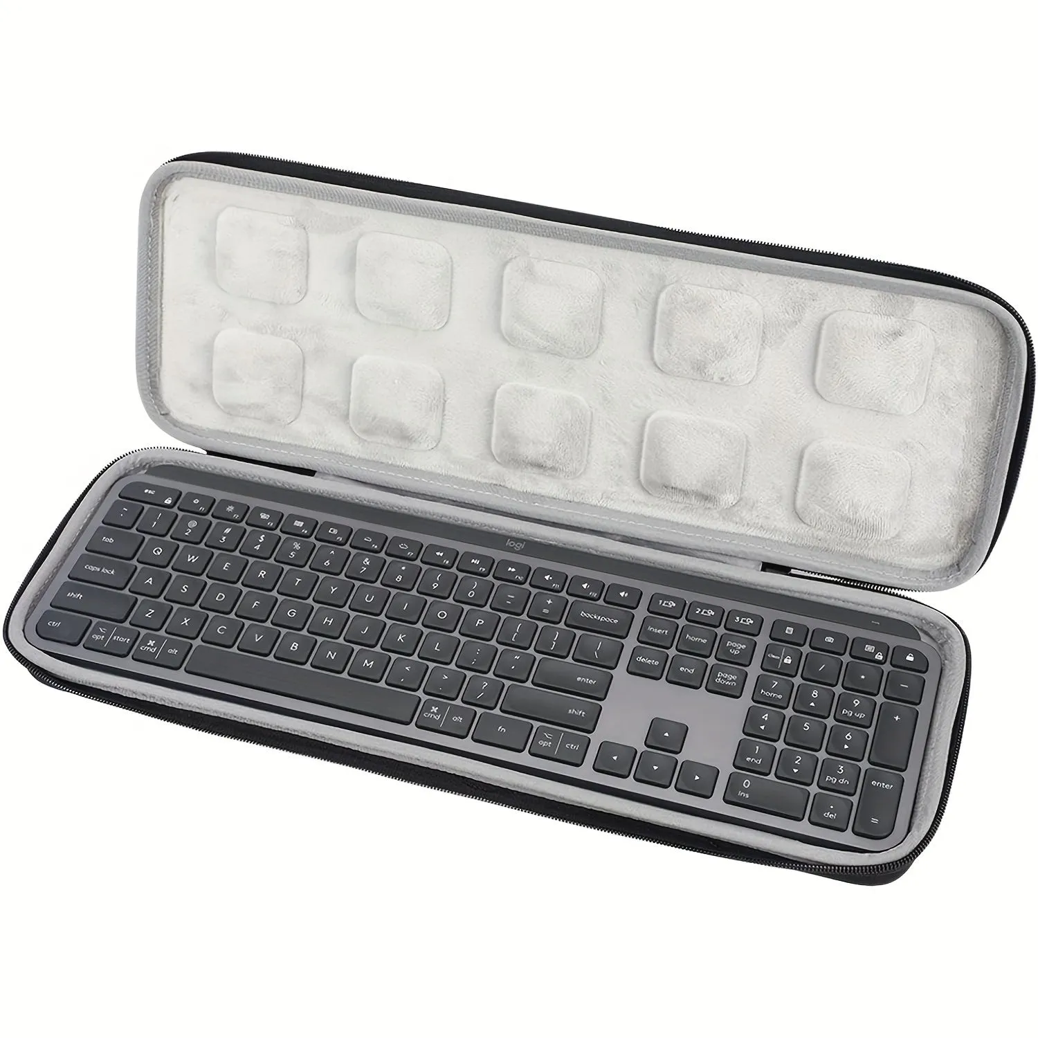 Black Hard Case for Logitech MX Keyboard Protect Your Gear On the Go