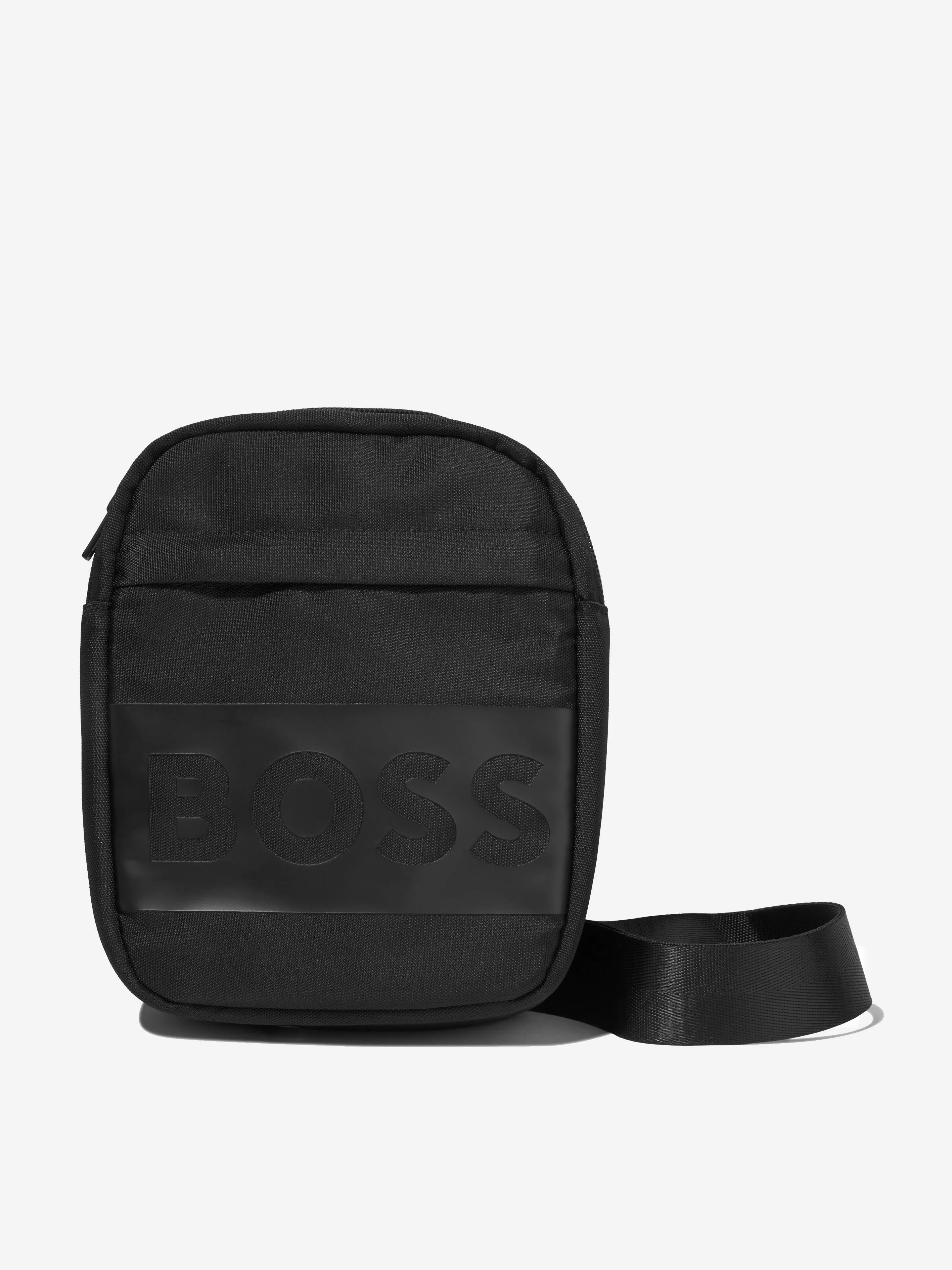 BOSS Boys Logo Pouch Bag in Black