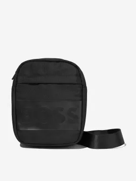 BOSS Boys Logo Pouch Bag in Black