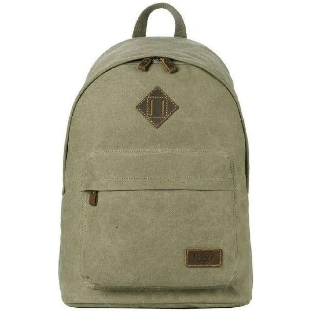 Canvas Backpack - Troop London Heritage Casual Daypack - 11 Great Colours