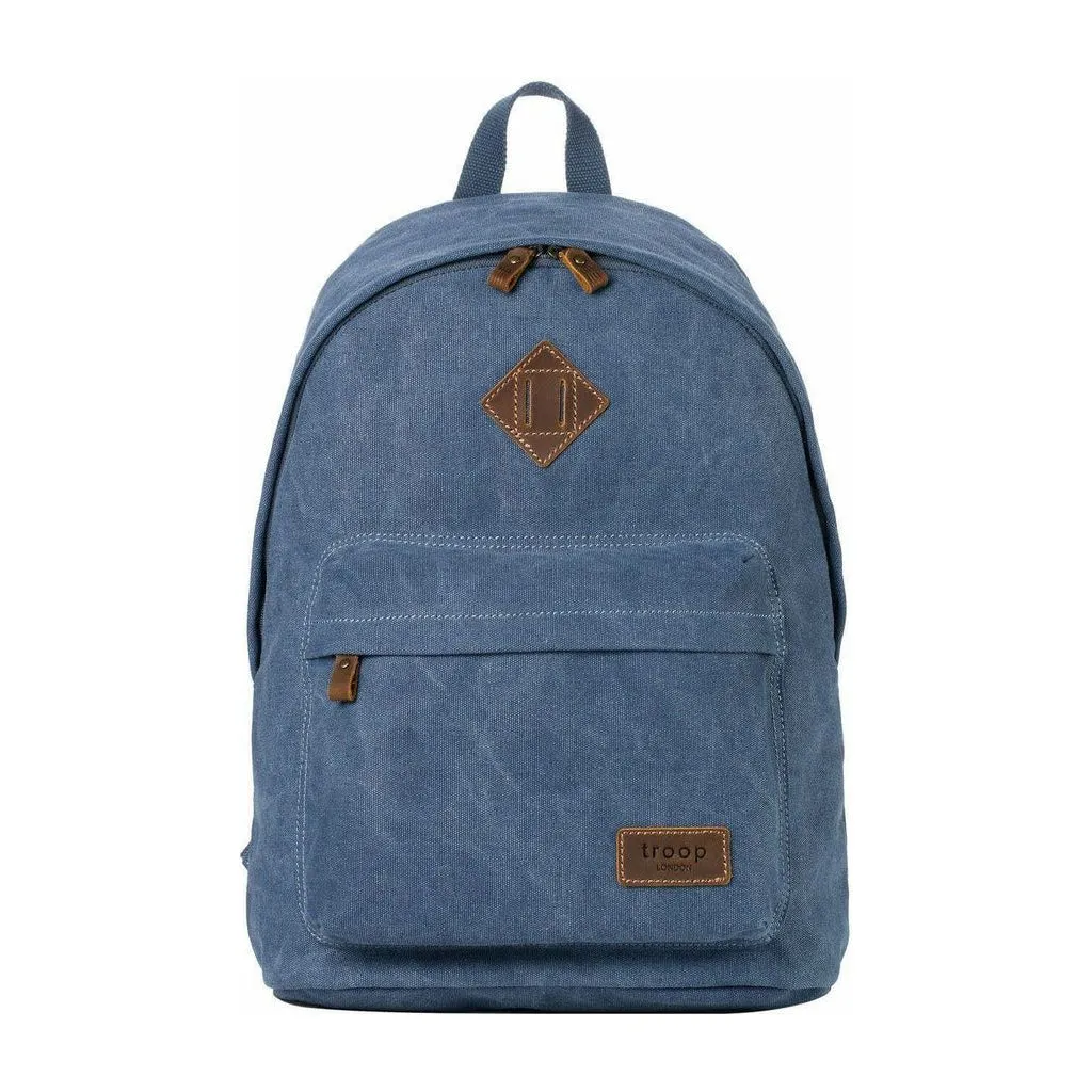 Canvas Backpack - Troop London Heritage Casual Daypack - 11 Great Colours