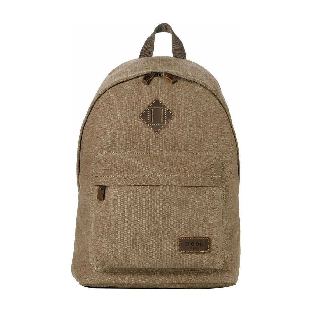 Canvas Backpack - Troop London Heritage Casual Daypack - 11 Great Colours