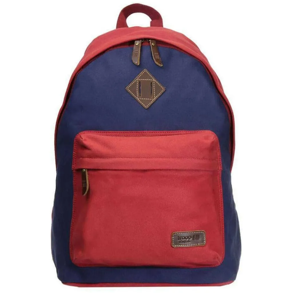 Canvas Backpack - Troop London Heritage Casual Daypack - 11 Great Colours