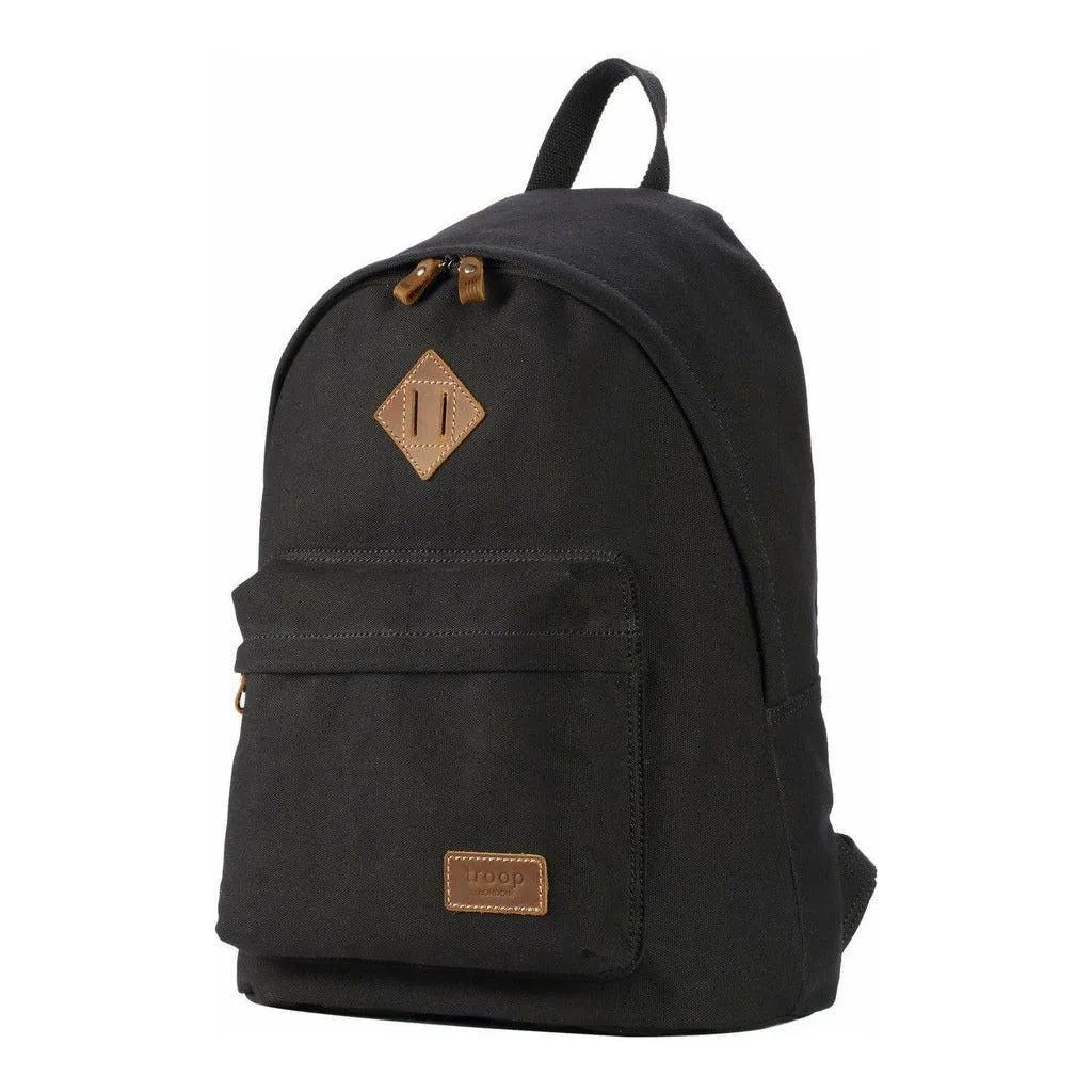 Canvas Backpack - Troop London Heritage Casual Daypack - 11 Great Colours