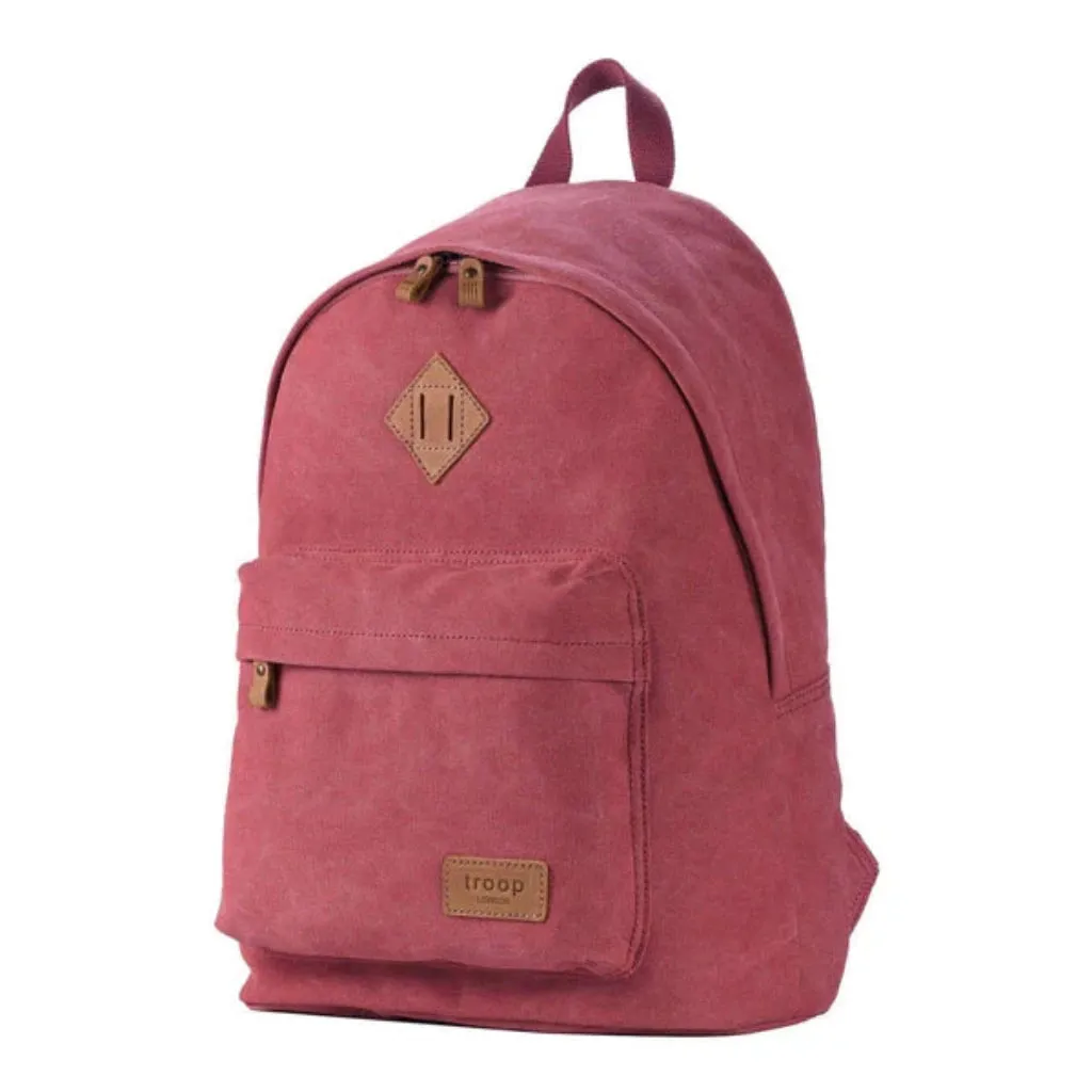 Canvas Backpack - Troop London Heritage Casual Daypack - 11 Great Colours