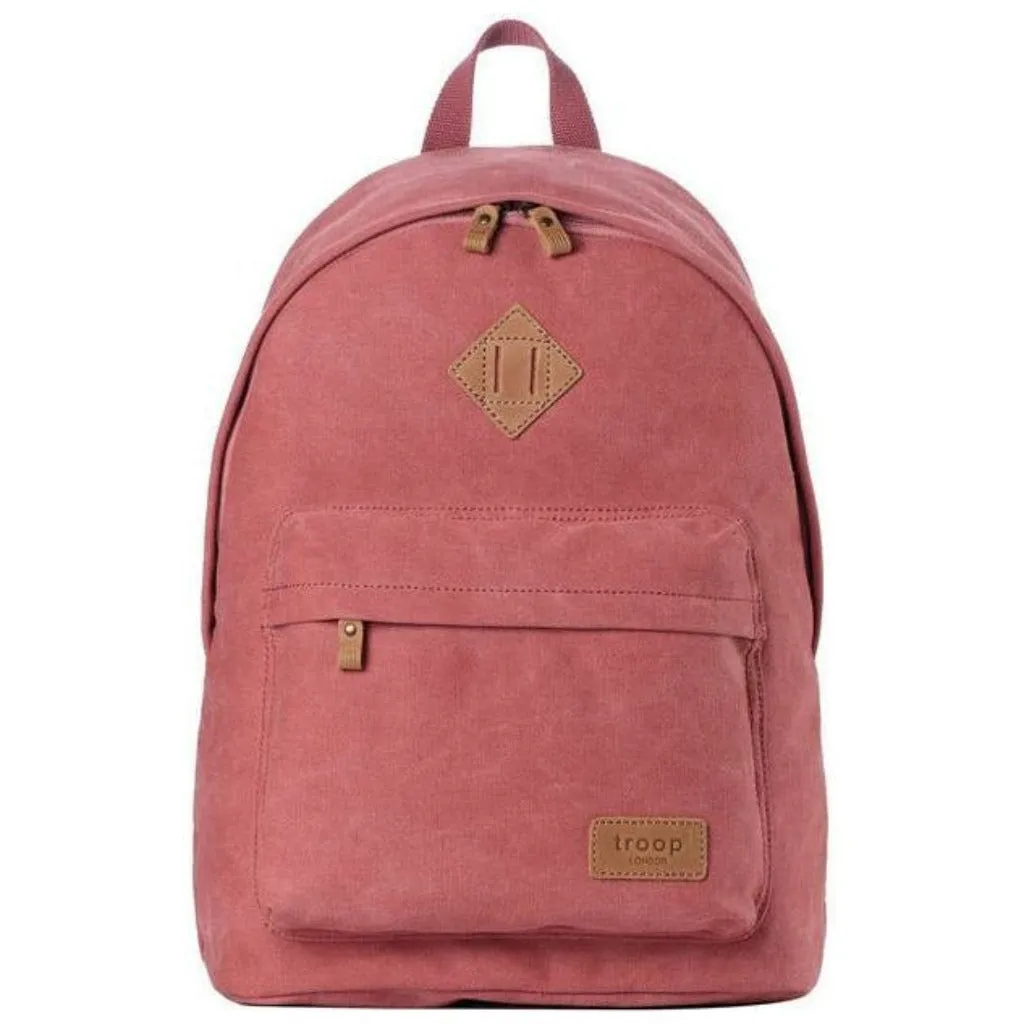 Canvas Backpack - Troop London Heritage Casual Daypack - 11 Great Colours