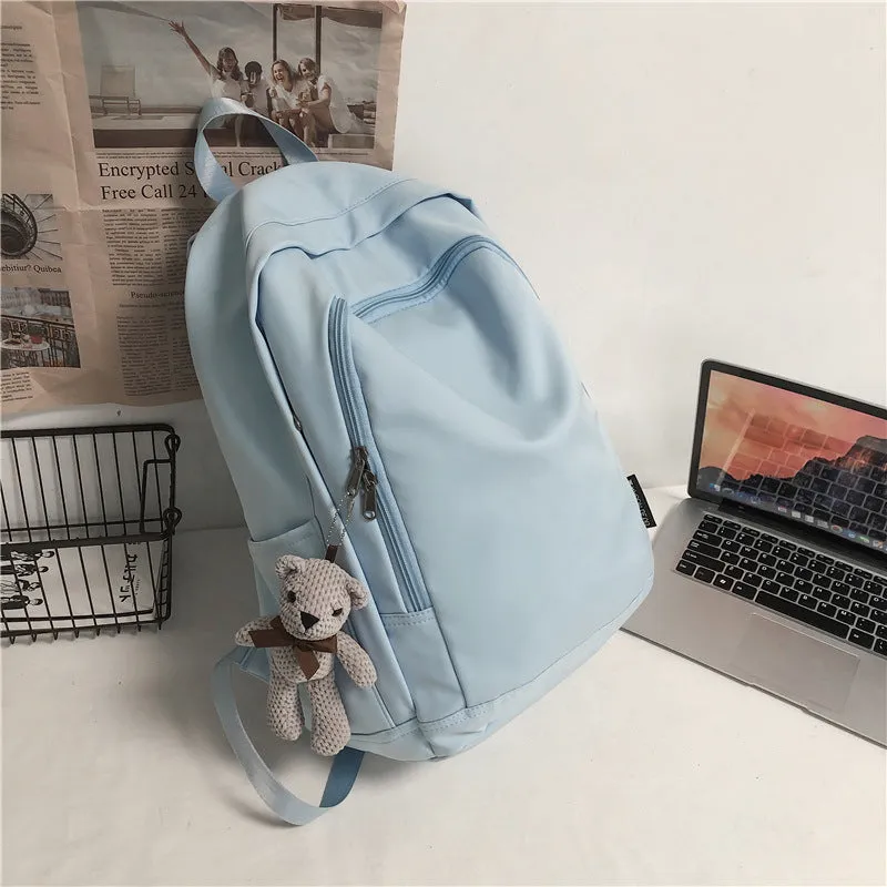 deanwangkt  Schoolbag Men's Ins Korean Harajuku Ulzzang Women's High School and College Student Versatile Large Capacity Travel Backpack Backpack