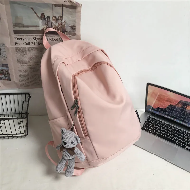 deanwangkt  Schoolbag Men's Ins Korean Harajuku Ulzzang Women's High School and College Student Versatile Large Capacity Travel Backpack Backpack