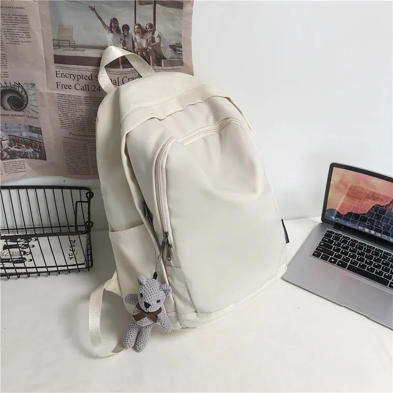 deanwangkt  Schoolbag Men's Ins Korean Harajuku Ulzzang Women's High School and College Student Versatile Large Capacity Travel Backpack Backpack