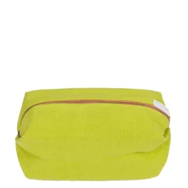 Designers Guild Brera Lino Lime Medium Toiletry Bag