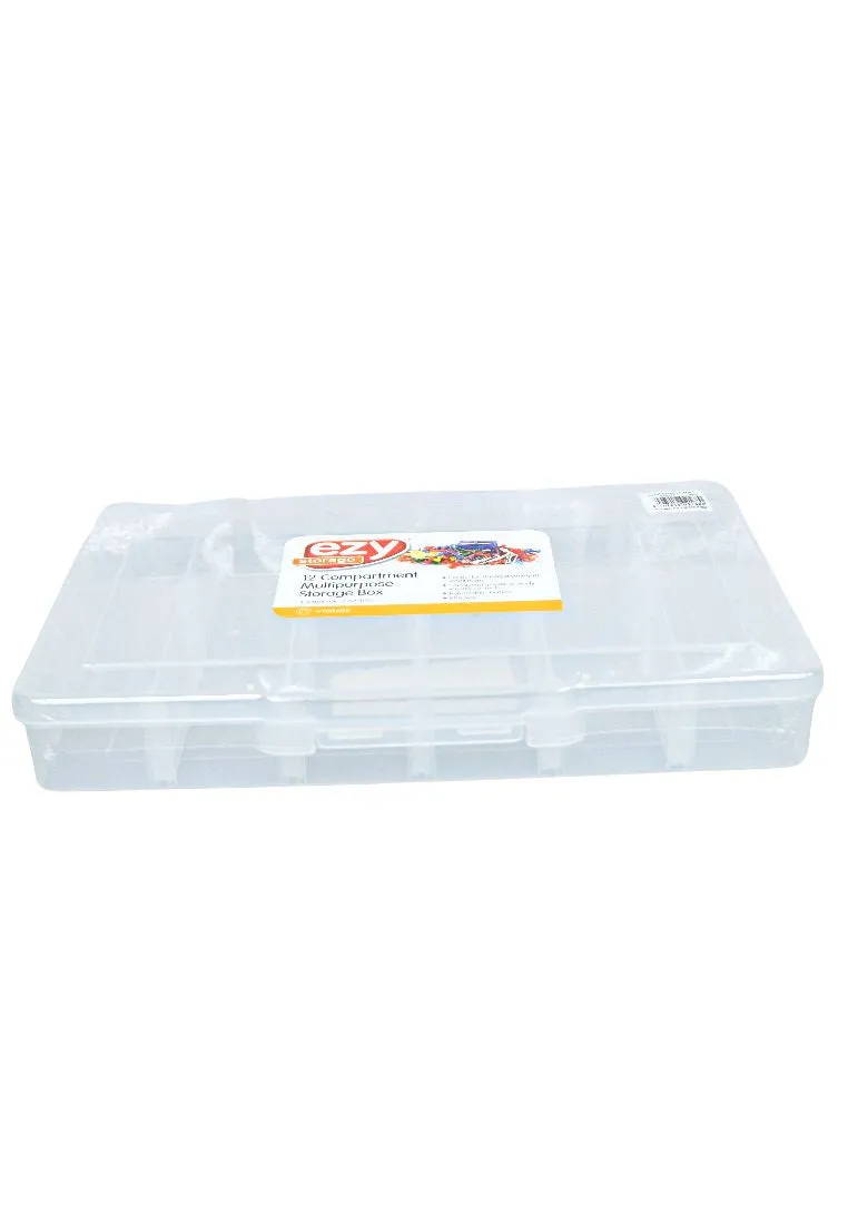 Ezy Storage 12 Compartment Multi-purpose Storage Box