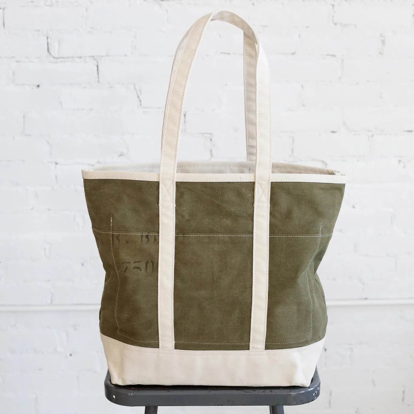 Forestbound 1940's Era Reclaimed Canvas Market Tote