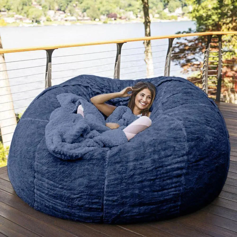 Giant Fluffy Fur Bean Bag - Ultimate Comfort and Style