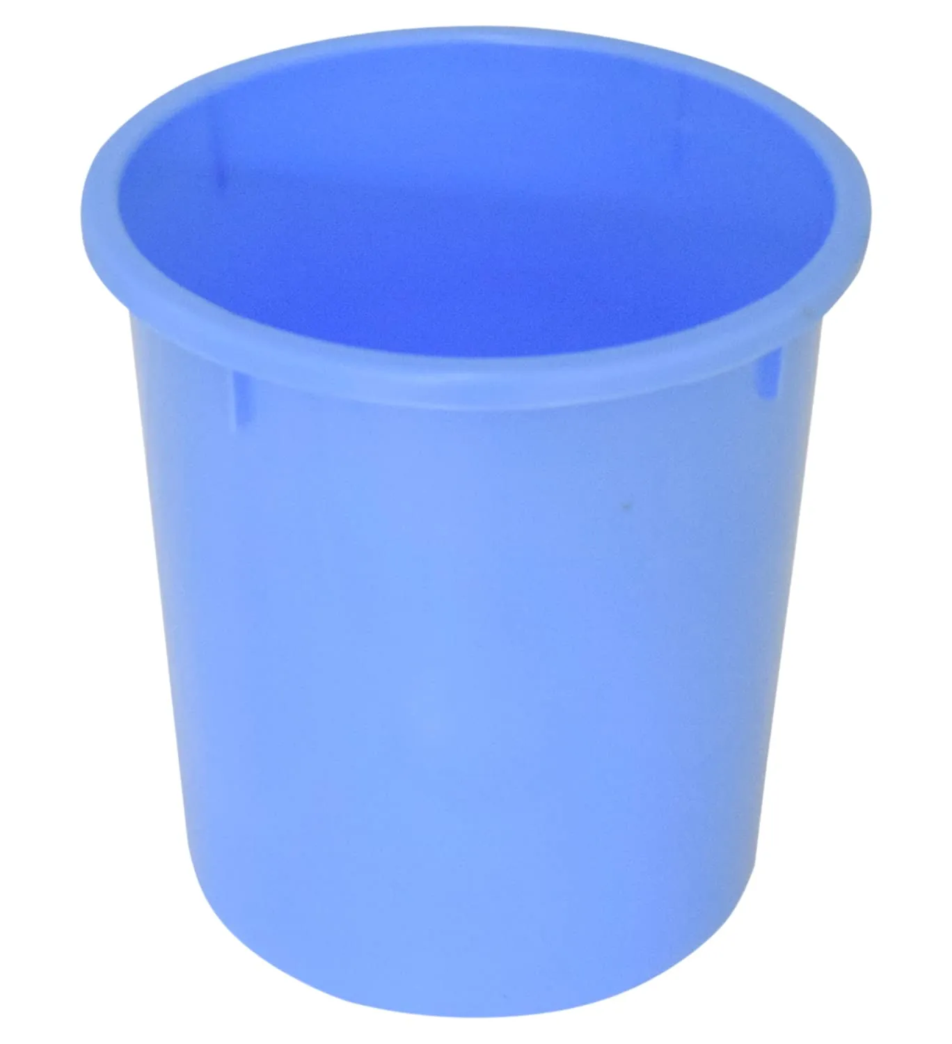 Heart Home Plastic Open Dustbin, Trash Bin, Garbage Bin, Waste Bin, 5Ltr.- Pack of 4 (Black & Blue)-47HH01064