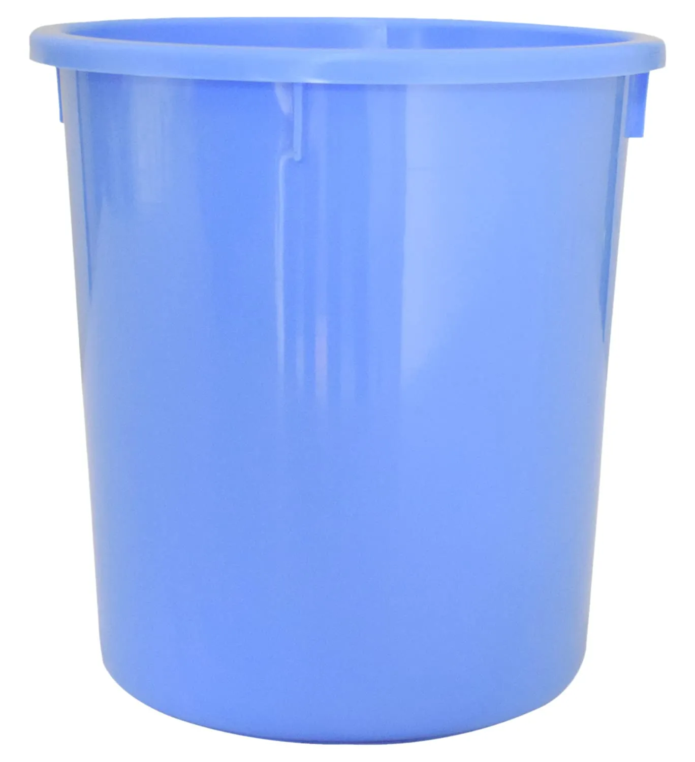 Heart Home Plastic Open Dustbin, Trash Bin, Garbage Bin, Waste Bin, 5Ltr.- Pack of 4 (Black & Blue)-47HH01064