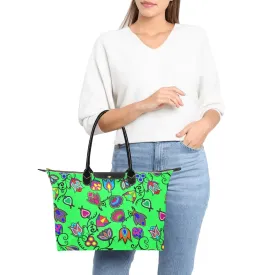 Indigenous Paisley Green Single-Shoulder Lady Handbag