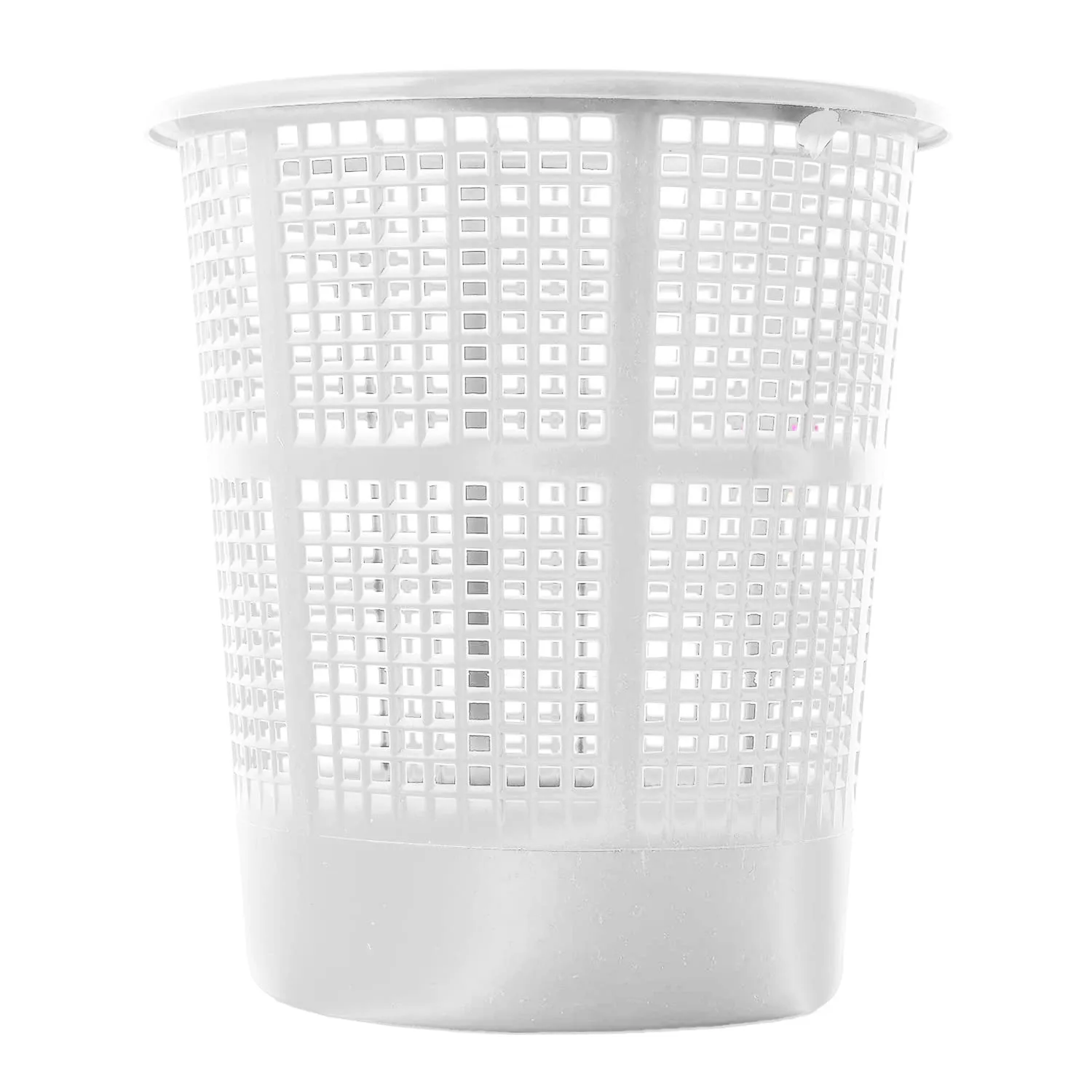 Kuber Industries Mesh Design Plastic Dustbin, Garbage Bin For Home, Kitchen, Office, 5Ltr.- Pack of 2 (White)-47KM0783