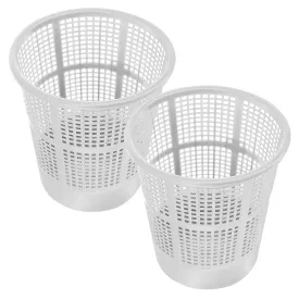 Kuber Industries Mesh Design Plastic Dustbin, Garbage Bin For Home, Kitchen, Office, 5Ltr.- Pack of 2 (White)-47KM0783