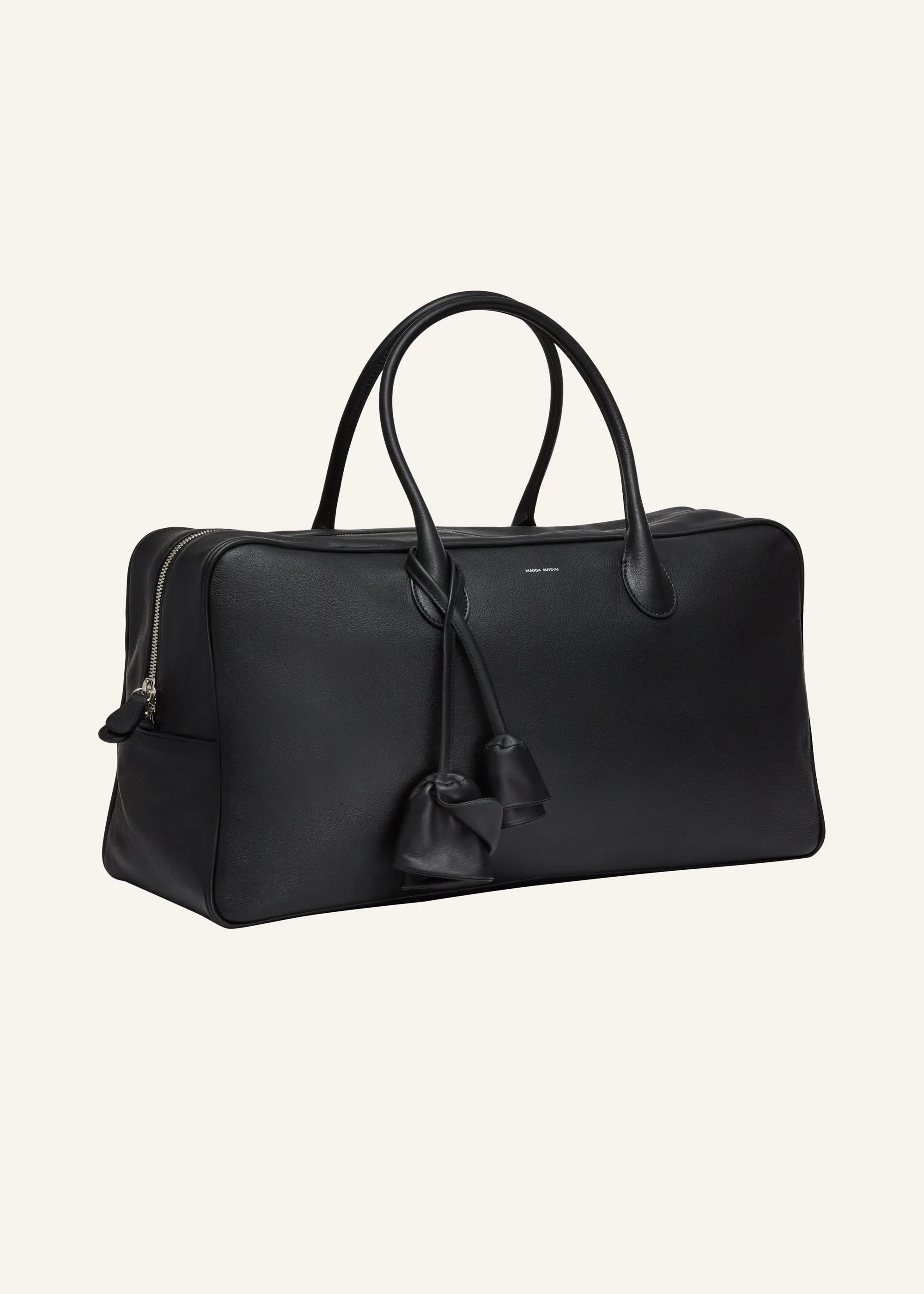 Large Brigitte bag in black leather