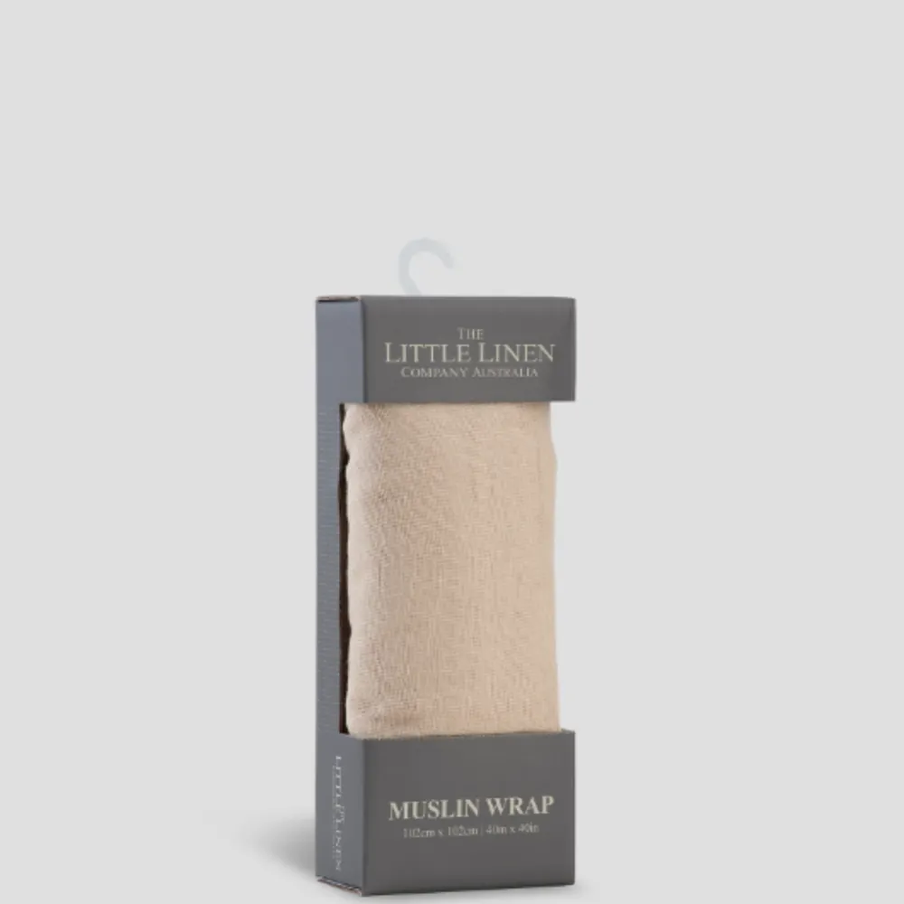 Little Linen TLLC Muslin 1pk Solids - Nectar Bear SandTLLC