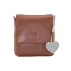 Mala Leather Small Tan  Anishka Travel Cross Body Bag