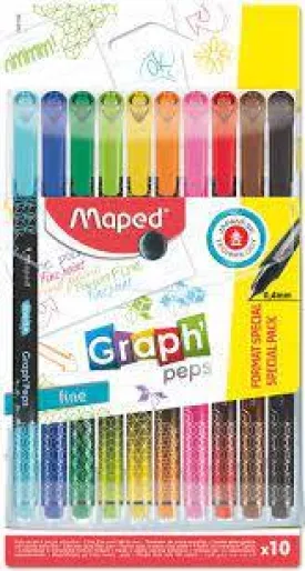 Maped GraphPeps Fineliner Deco 8 2 Pack