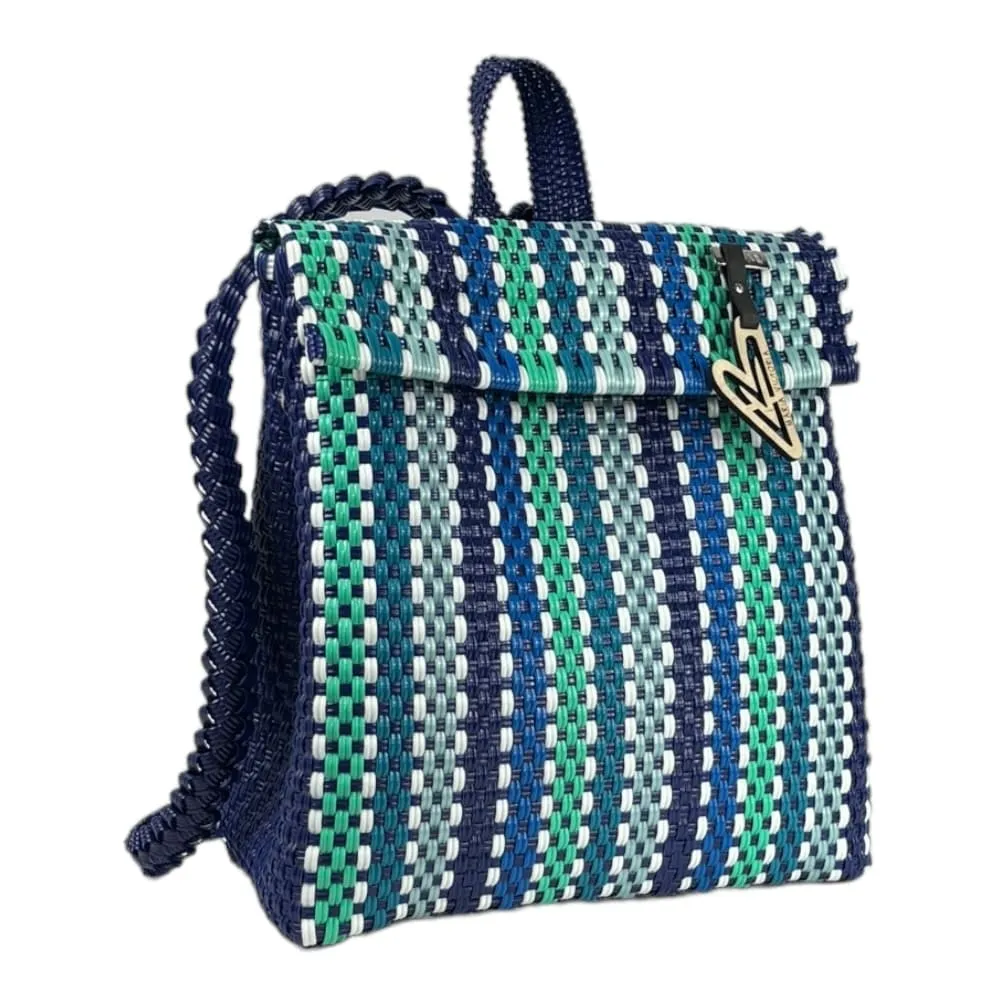 Maria Victoria | Luxe BK | Upcycled, Handwoven, Backpack