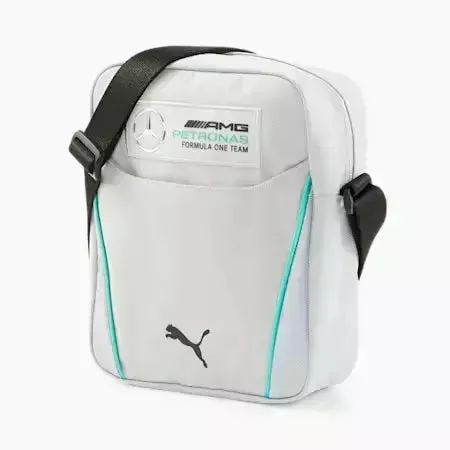 Mercedes AMG Petronas Puma Portable Shoulder Bag - Black-Silver