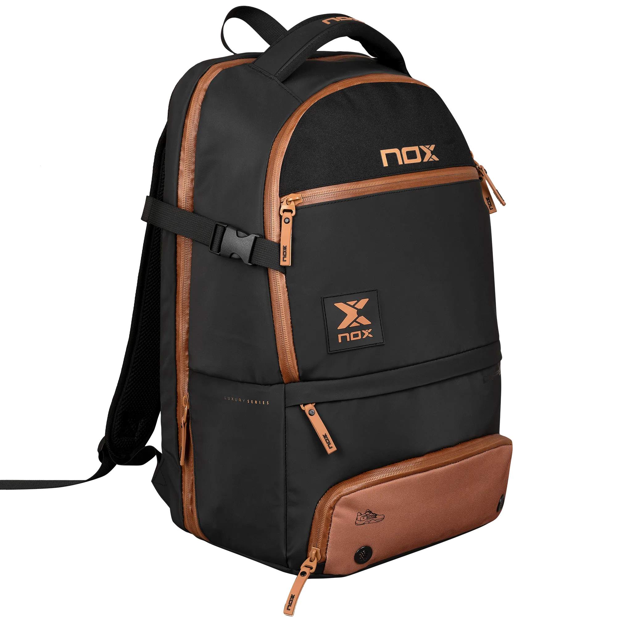 Nox Luxury Open Series Backpack Black Brown