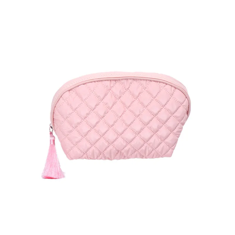 PU Diamond Semi-circular Cosmetic Bag High-Looking Travel Storage Bag Portable Travel Cosmetic Bag