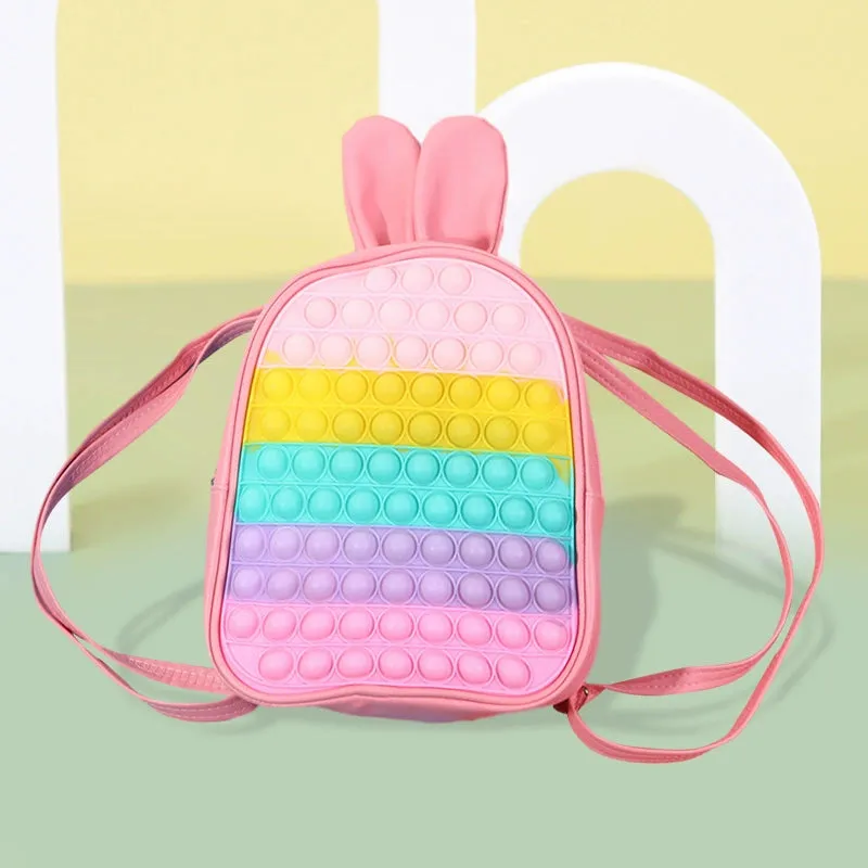 Rainbow Press Silicone Backpack for Kindergarten Kids - Princess Design