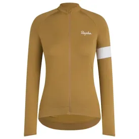 RAPHA Core Long Sleeve Women Jersey - DGA Faded Gold/White