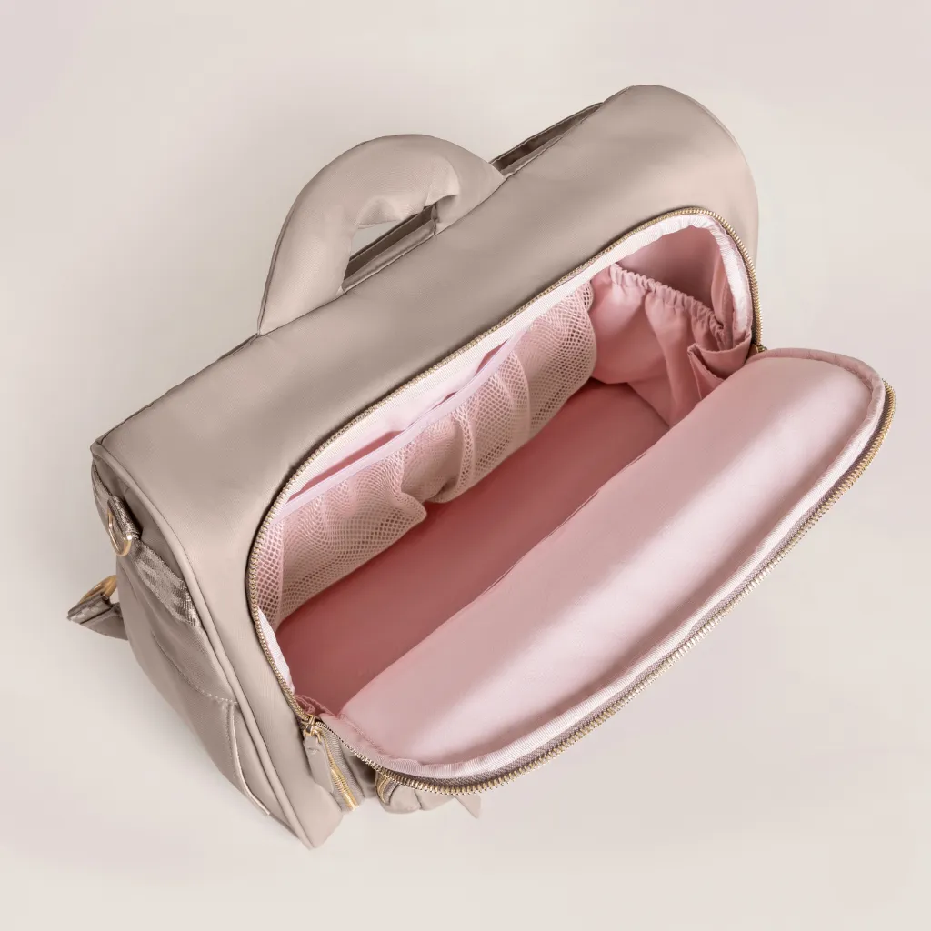 Satchel Diaper Bag - Taupe