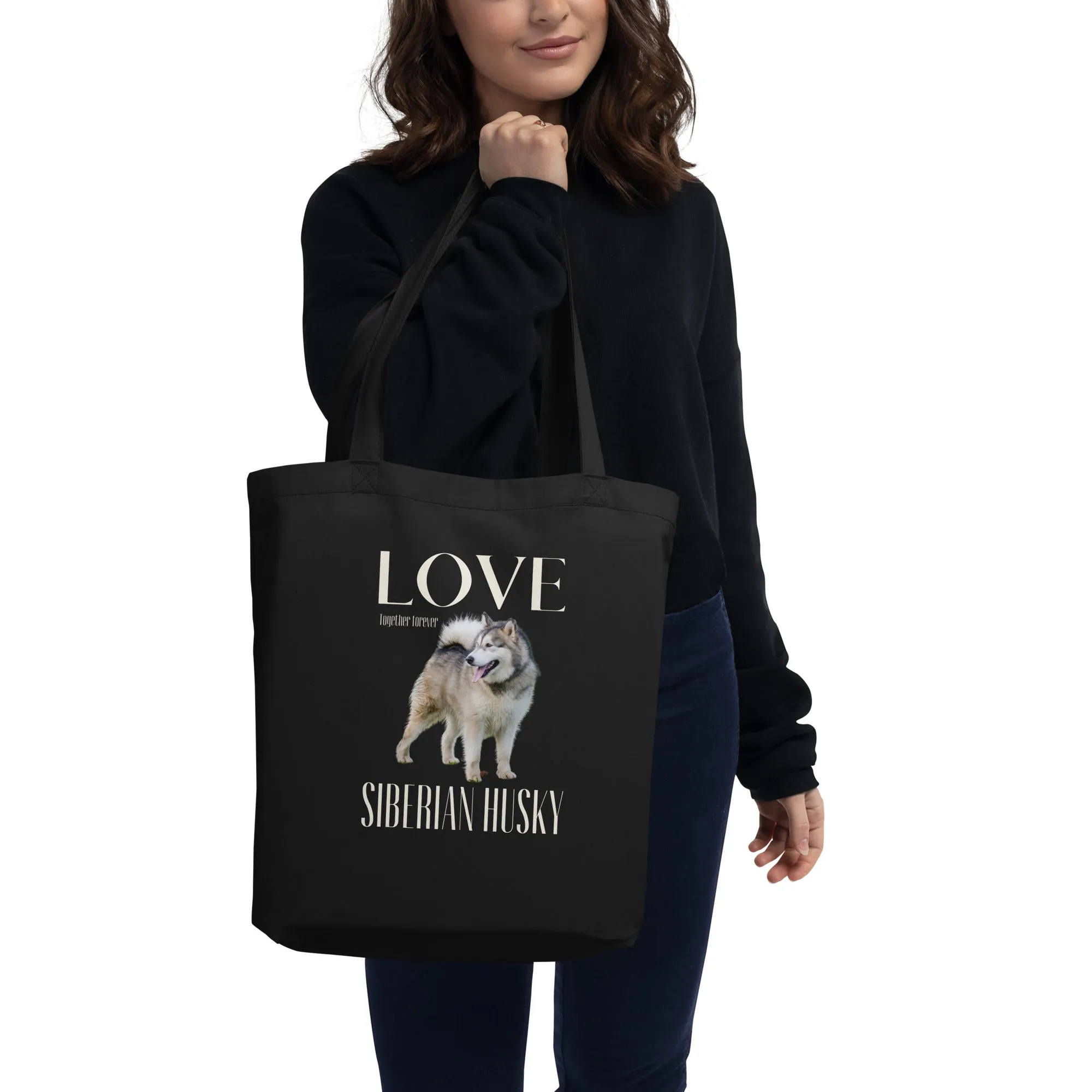 Siberian Husky, Eco Tote Bag