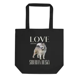 Siberian Husky, Eco Tote Bag