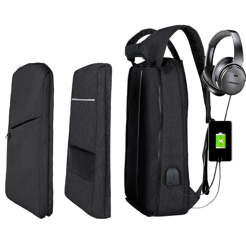 Slim Multi Compartment Laptop Backpack with USB Charging