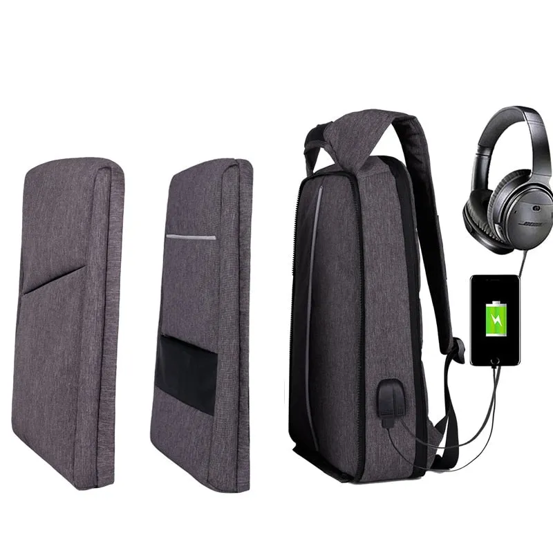 Slim Multi Compartment Laptop Backpack with USB Charging